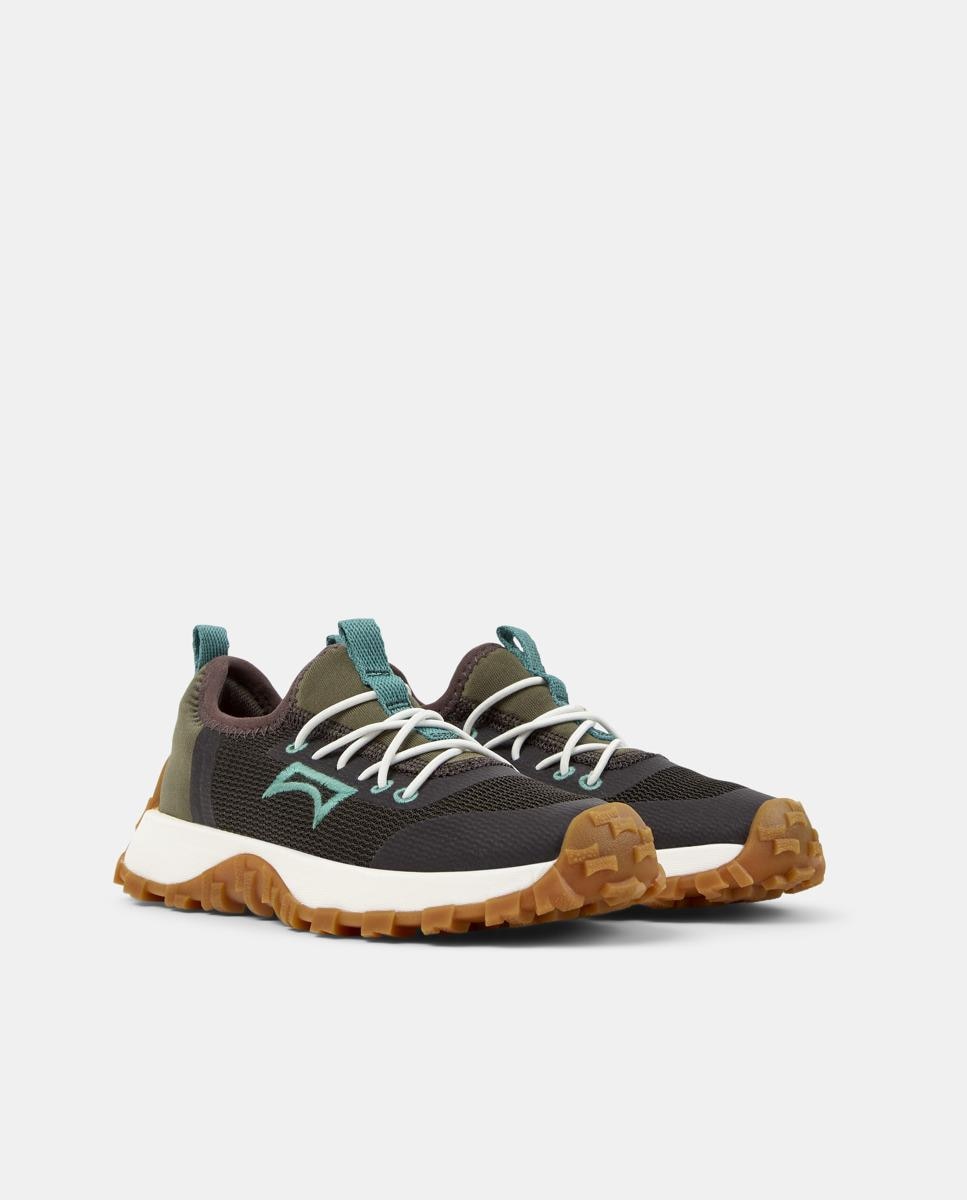 Zapatillas deportivas de niño drift trail kids de cordones - Camper - Negro / Verde Negro / Verde-5