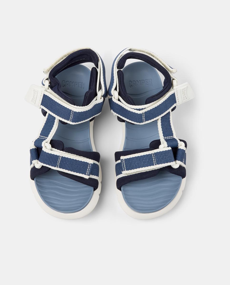 Sandalias abiertas de niño oruga cierre adherente - Camper - Azul / Blanco Azul / Blanco-2