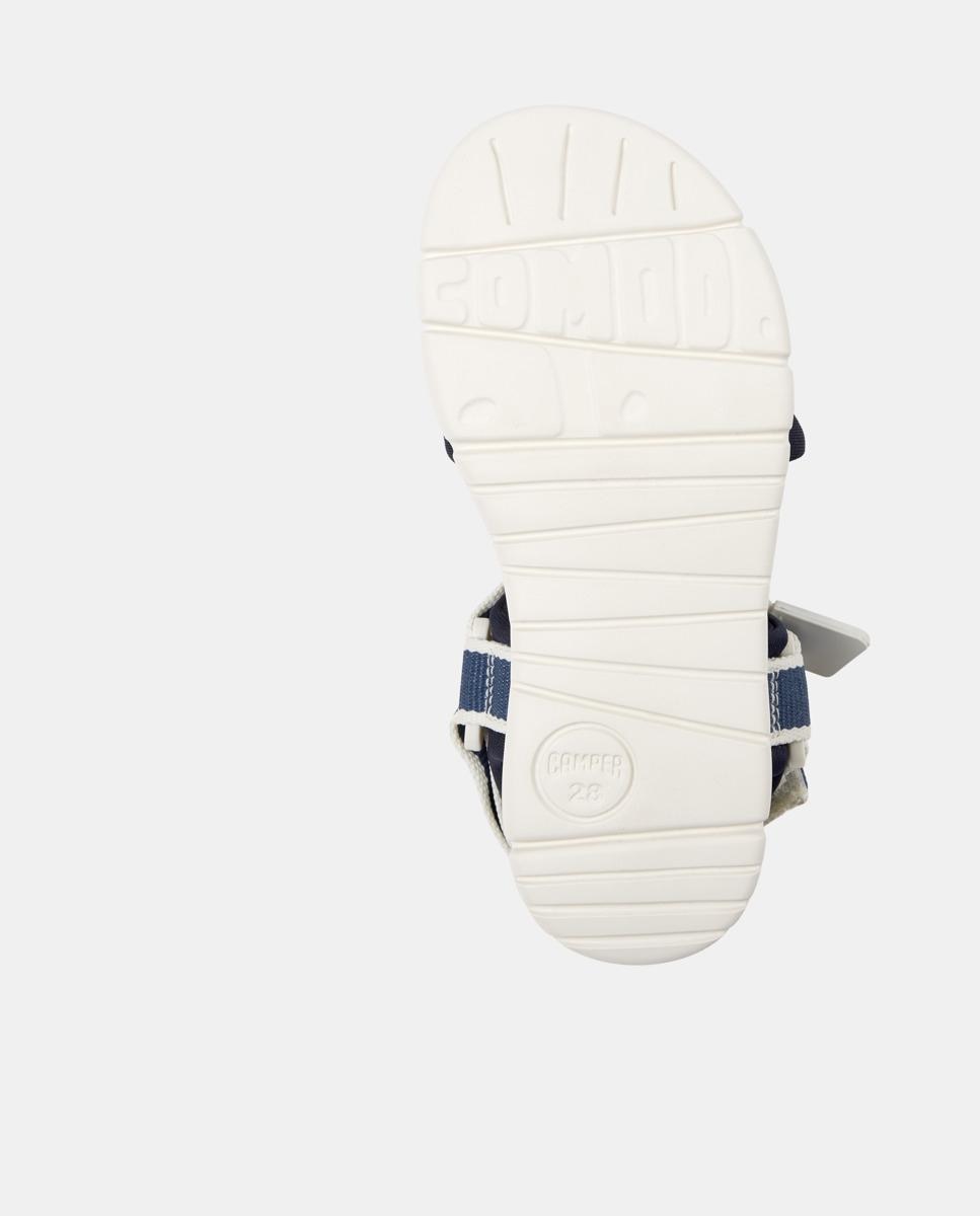 Sandalias abiertas de niño oruga cierre adherente - Camper - Azul / Blanco Azul / Blanco-4
