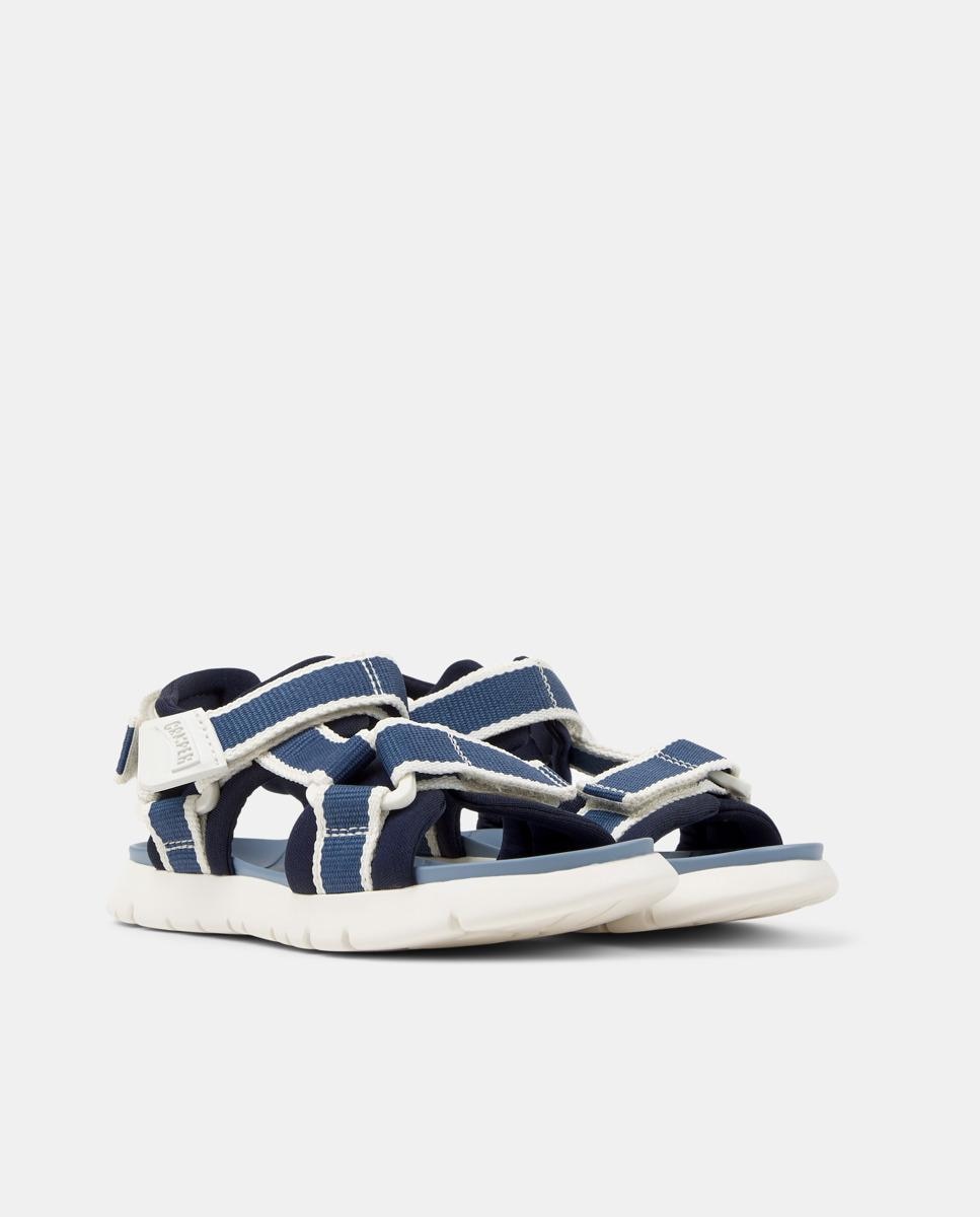 Sandalias abiertas de niño oruga cierre adherente - Camper - Azul / Blanco Azul / Blanco-5