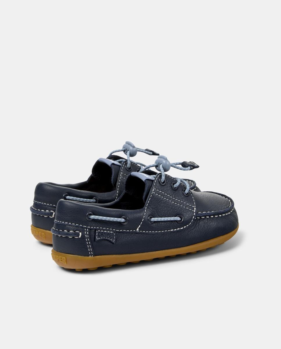 Náuticos de niños de piel peu cami twins - Camper - Azul marino Azul marino-3