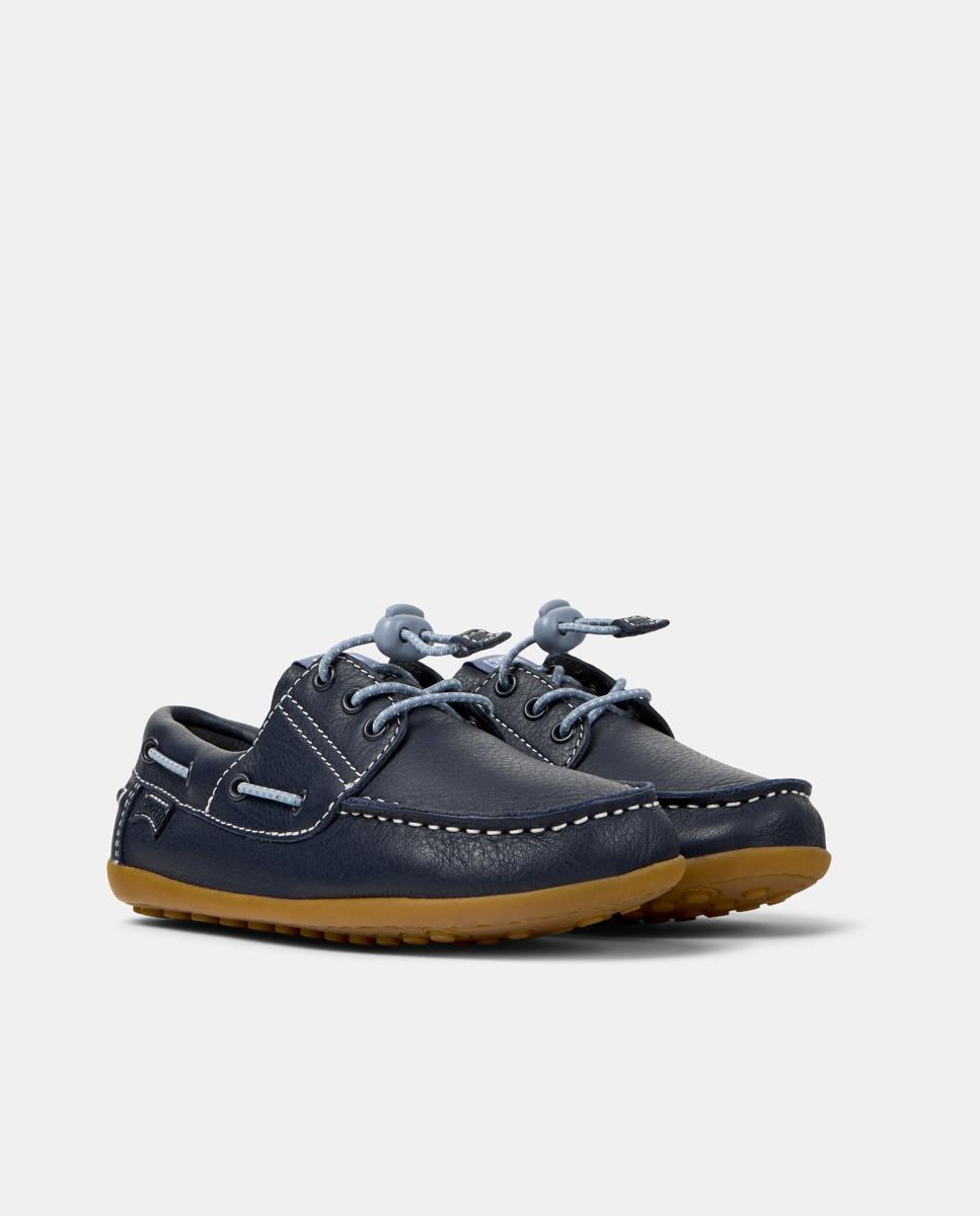 Náuticos de niños de piel peu cami twins - Camper - Azul marino Azul marino-5