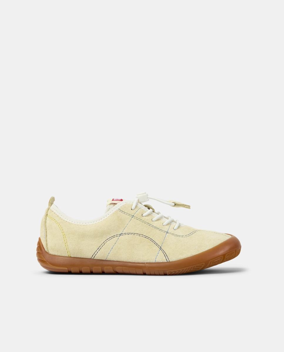 Zapatillas de piel de niños peu path twins con cordones - Camper - Amarillo Amarillo-1