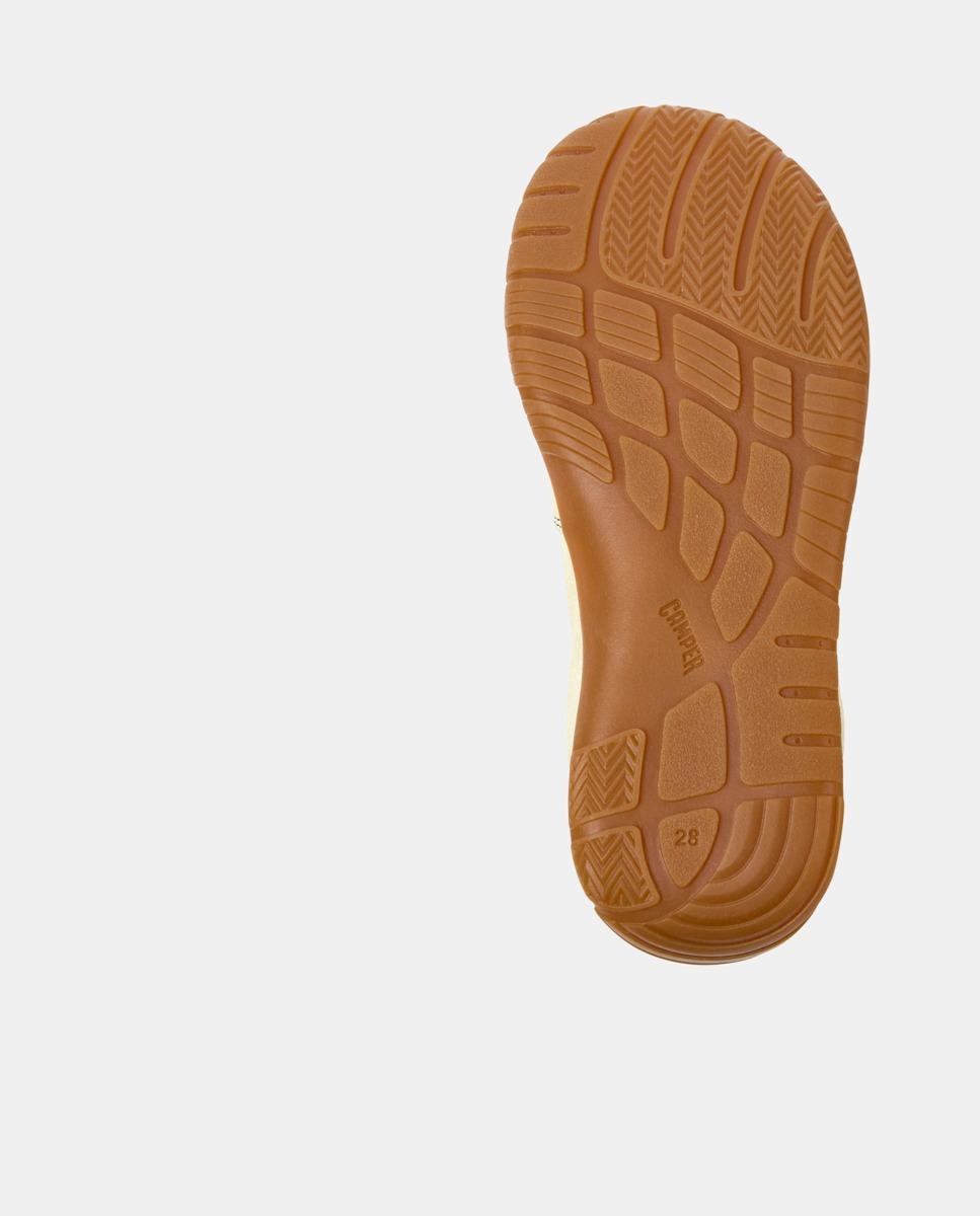 Zapatillas de piel de niños peu path twins con cordones - Camper - Amarillo Amarillo-4