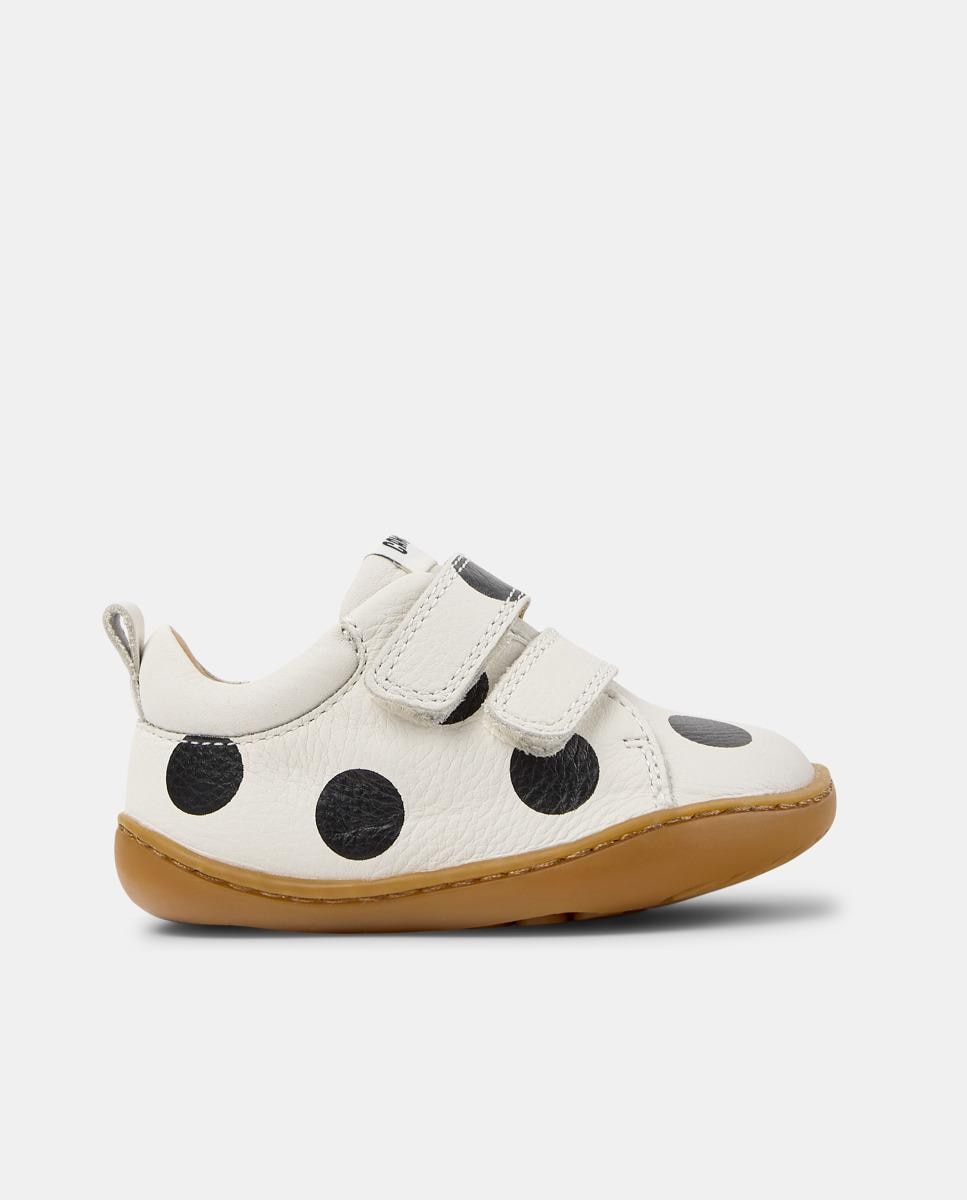Zapatillas deportivas de niños de piel peu cami - Camper - Blanco / Negro Blanco / Negro-1