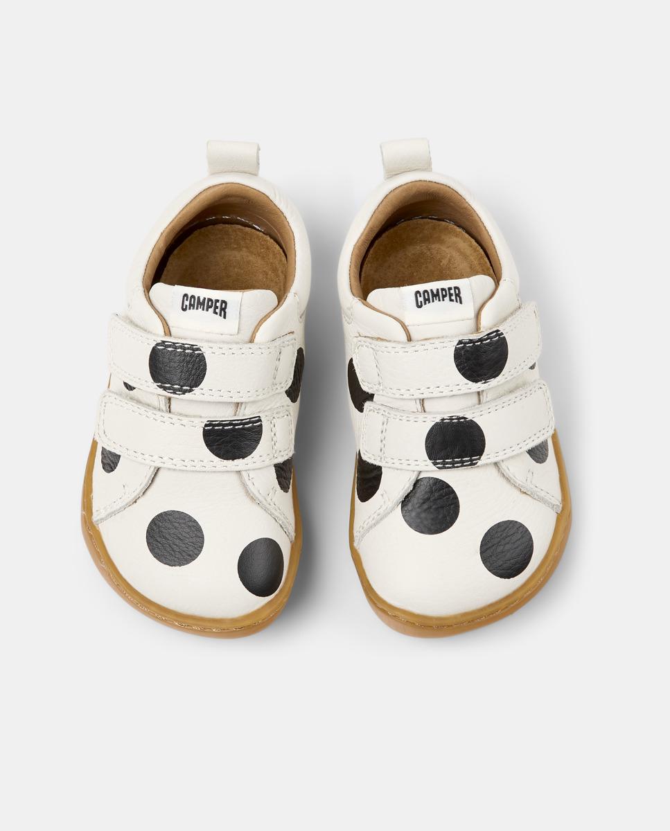 Zapatillas deportivas de niños de piel peu cami - Camper - Blanco / Negro Blanco / Negro-2
