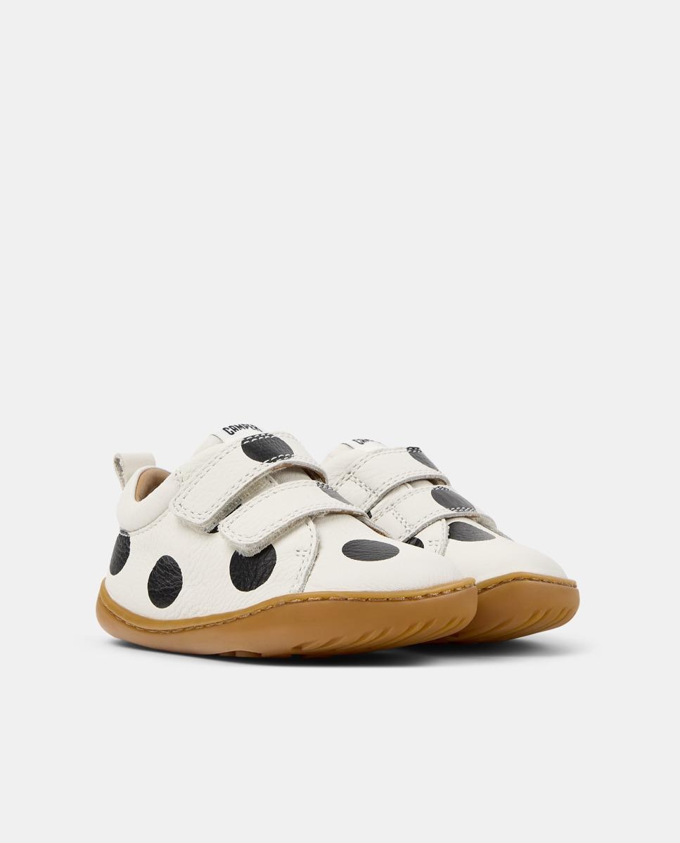 Zapatillas deportivas de niños de piel peu cami - Camper - Blanco / Negro Blanco / Negro-5