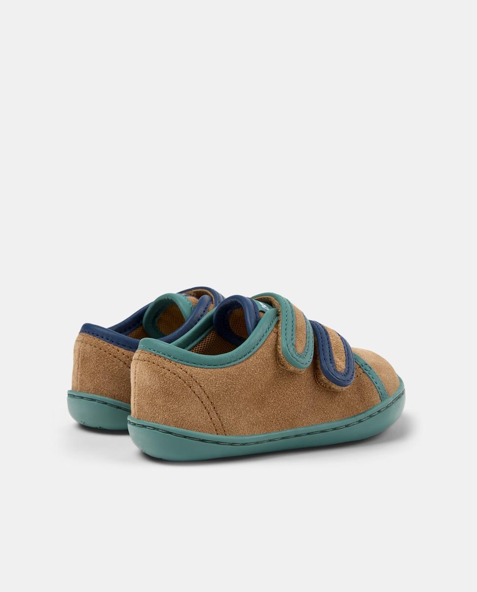 Zapatillas deportivas de niña de piel peu cami twins - Camper - Marrón Marrón-3