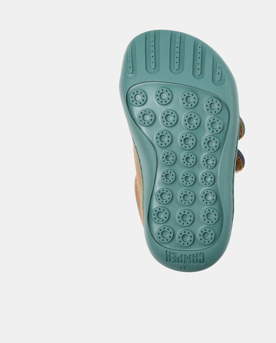 Zapatillas deportivas de niña de piel peu cami twins - Camper - Marrón Marrón-4