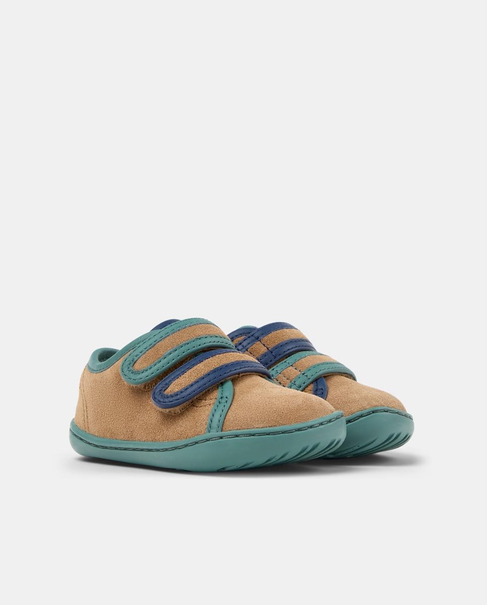 Zapatillas deportivas de niña de piel peu cami twins - Camper - Marrón Marrón-5