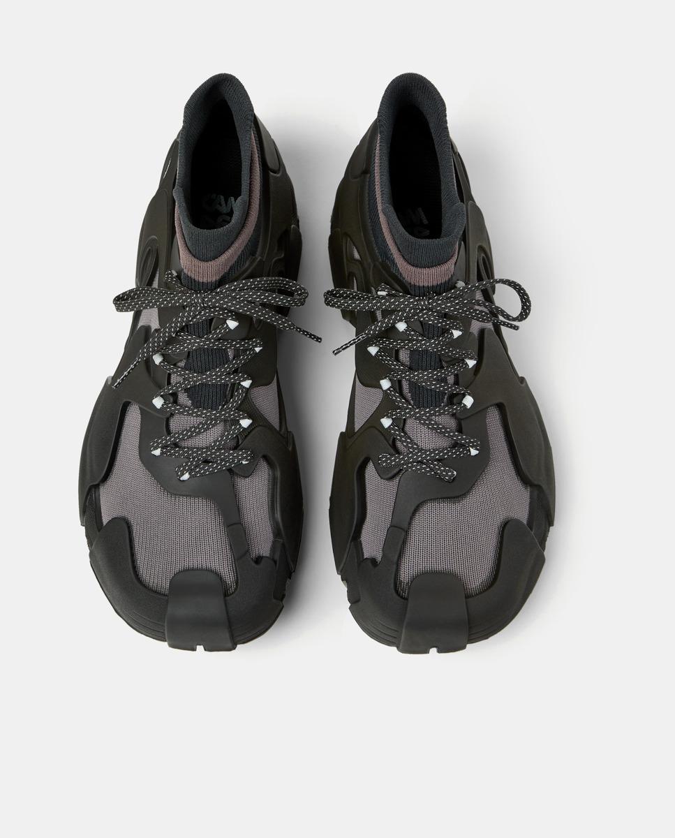 Zapatillas deportivas unisex de cordones tossu - camperlab - Negro / Gris Negro / Gris-3