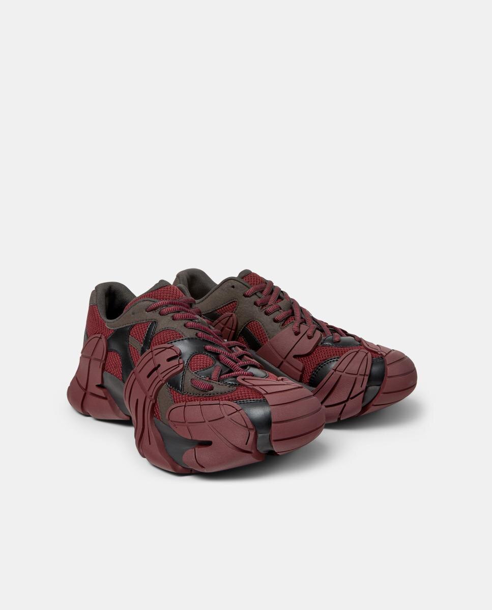 Zapatillas deportivas unisex de cordones tormenta - camperlab - Negro / Rojo Negro / Rojo-4