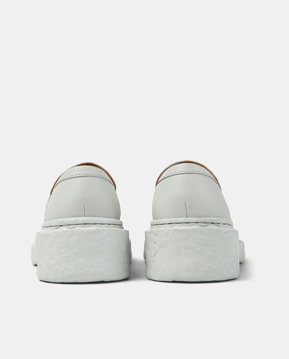 Mocasines con tacón unisex de piel vamonos - camperlab - Gris Gris-2