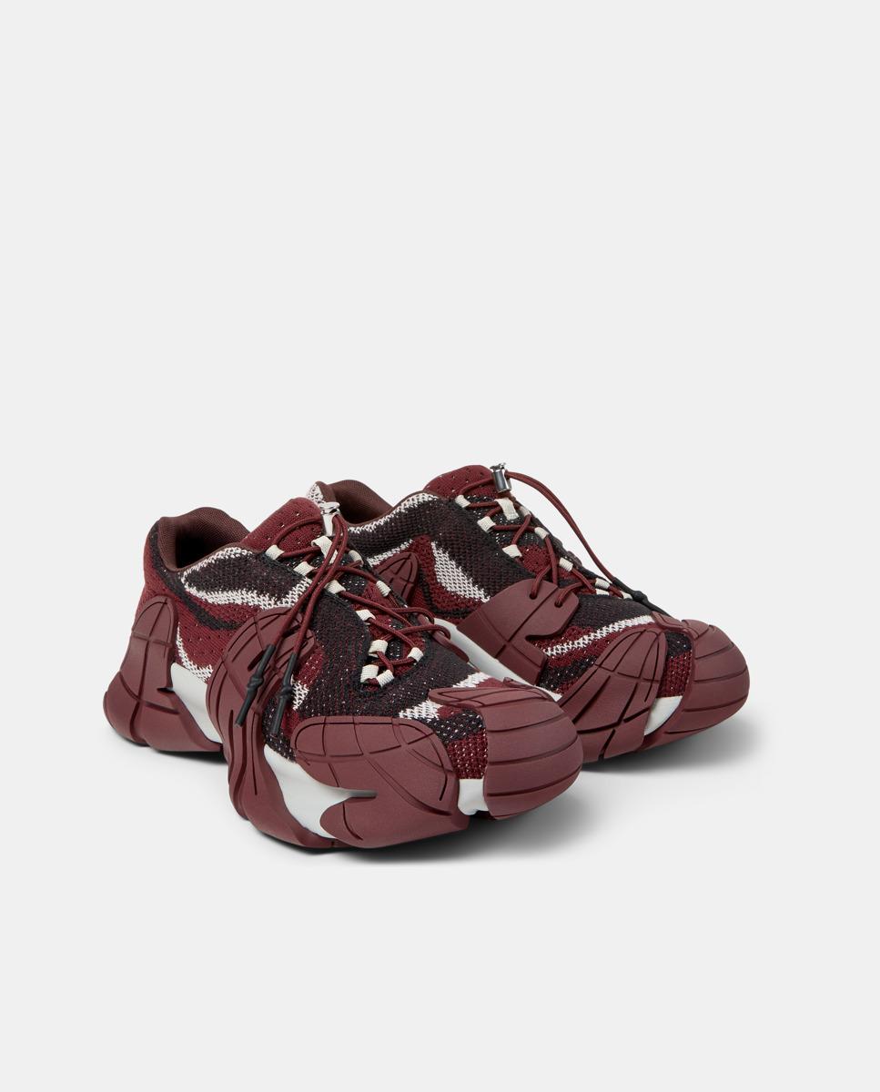 Zapatillas deportivas unisex de cordones tormenta - camperlab - Negro / Rojo Negro / Rojo-4
