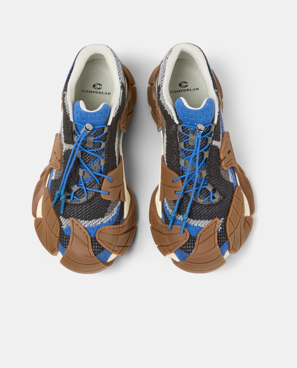 Zapatillas deportivas unisex de cordones tormenta - camperlab - Azul / Gris Azul / Gris-3