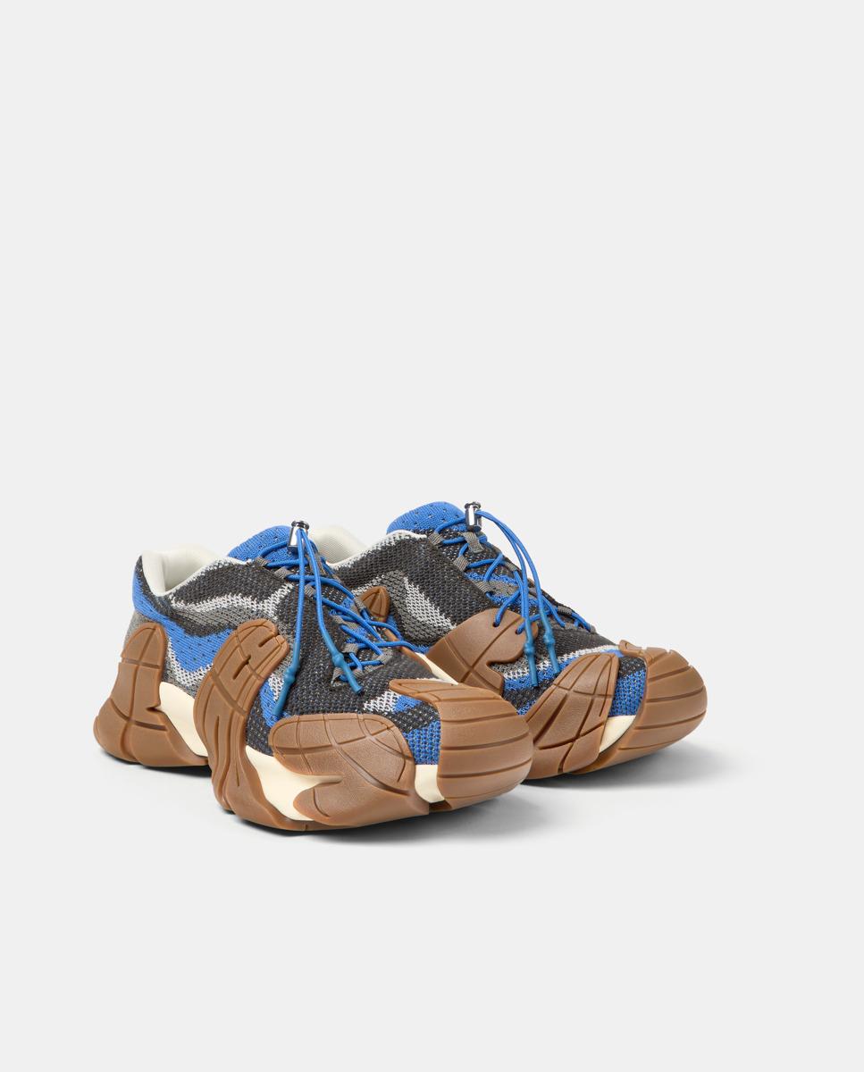 Zapatillas deportivas unisex de cordones tormenta - camperlab - Azul / Gris Azul / Gris-4