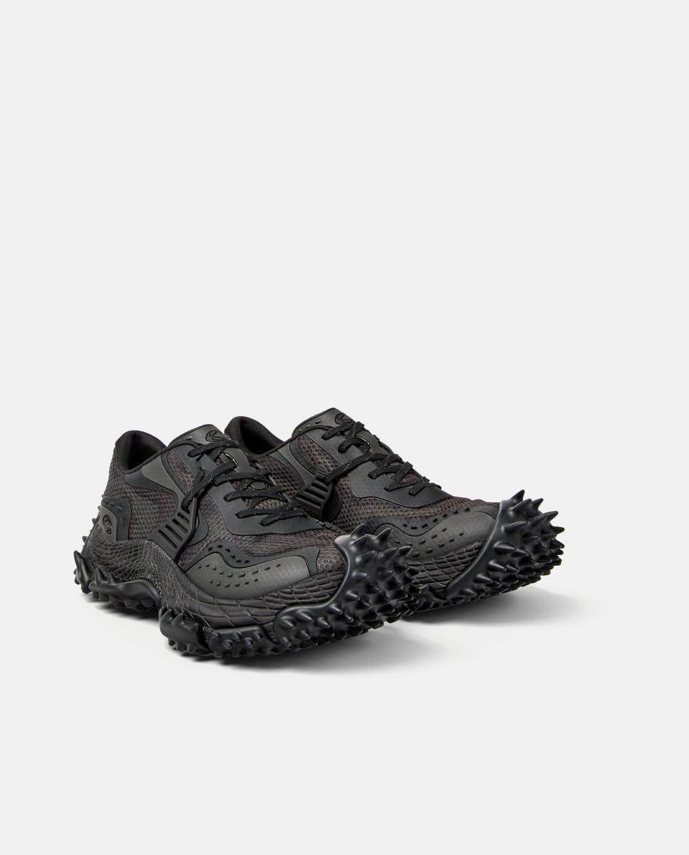 Zapatillas tornado de pet reciclado - camperlab - Negro / Gris Negro / Gris-4
