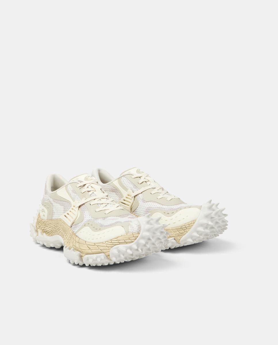 Zapatillas tornado de pet reciclado - camperlab - Beige / Blanco Beige / Blanco-4