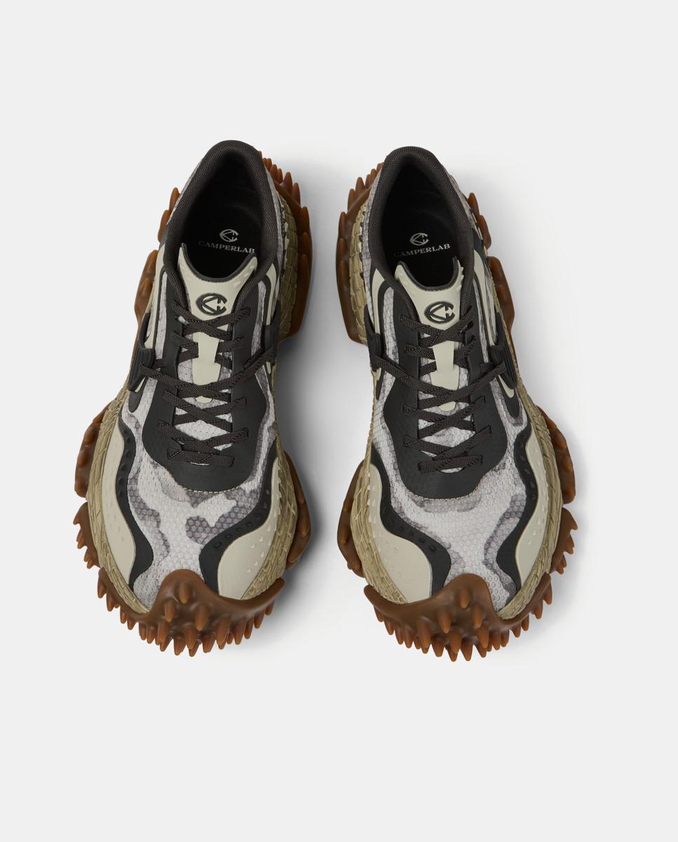 Zapatillas tornado de pet reciclado - camperlab - Gris / Negro Gris / Negro-3