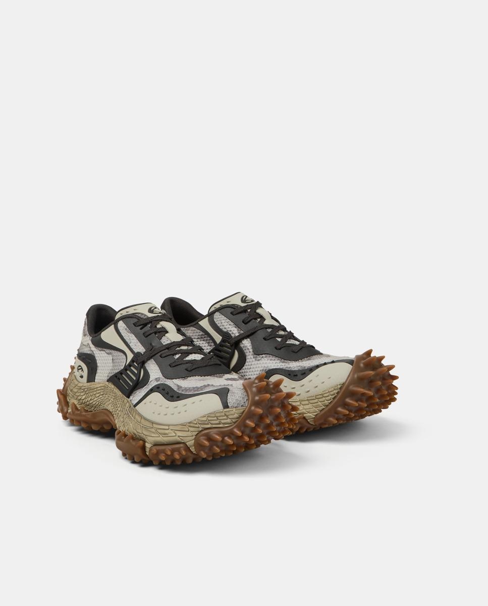 Zapatillas tornado de pet reciclado - camperlab - Gris / Negro Gris / Negro-4
