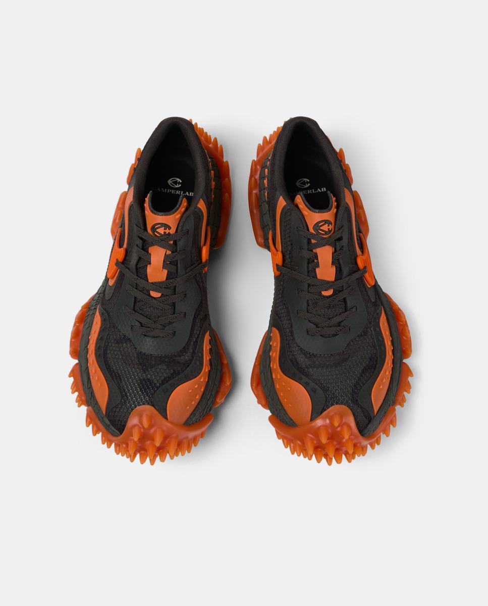 Zapatillas tornado de pet reciclado - camperlab - Negro / Rojo Negro / Rojo-3