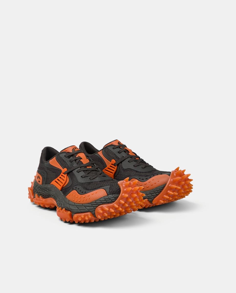Zapatillas tornado de pet reciclado - camperlab - Negro / Rojo Negro / Rojo-4