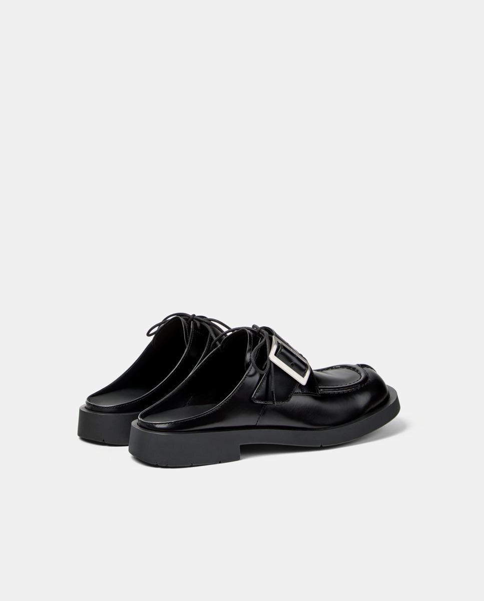 Mules planos unisex de piel 1978 - camperlab - Negro Negro-2