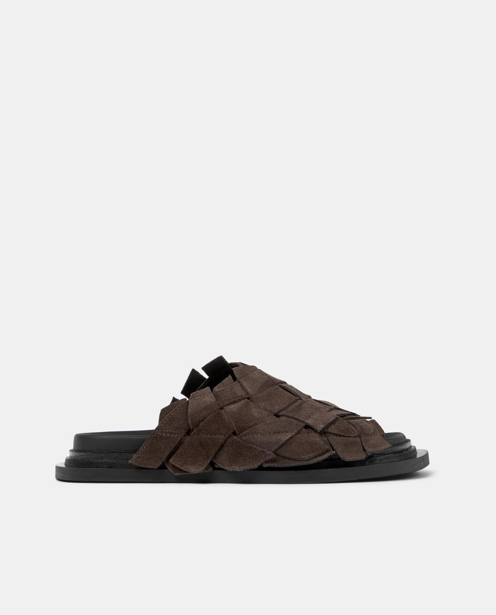 Sandalias de pala unisex de piel nada - camperlab - Marrón Marrón-1