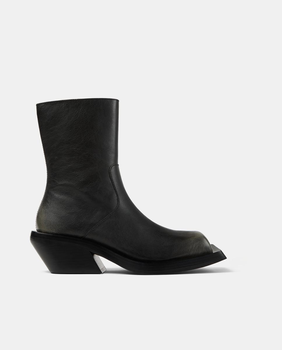 Botas unisex quetal de piel - camperlab - Negro / Gris Negro / Gris-1