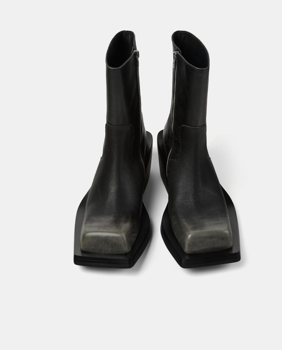 Botas unisex quetal de piel - camperlab - Negro / Gris Negro / Gris-3