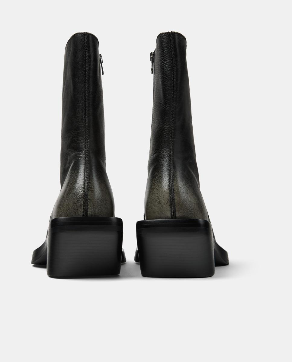 Botas unisex quetal de piel - camperlab - Negro / Gris Negro / Gris-2