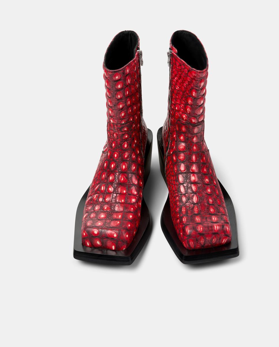 Botas unisex quetal de piel - camperlab - Rojo Rojo-3
