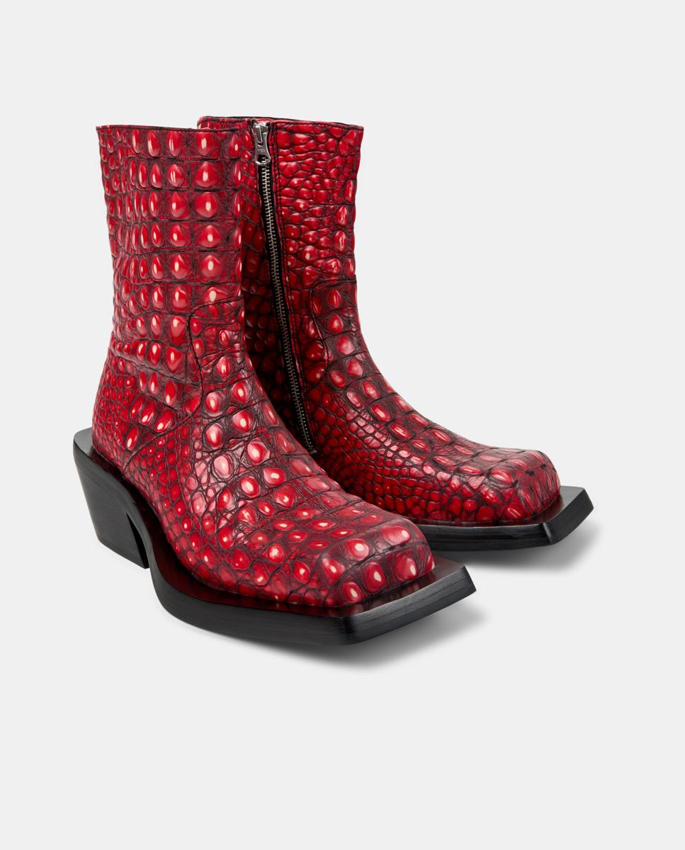 Botas unisex quetal de piel - camperlab - Rojo Rojo-4