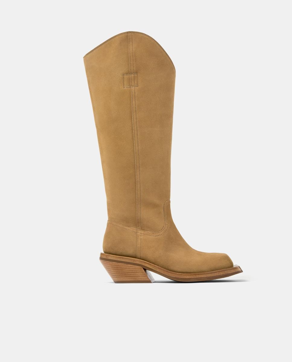 Botas cowboy unisex de piel quetal - camperlab - Marrón Marrón-1
