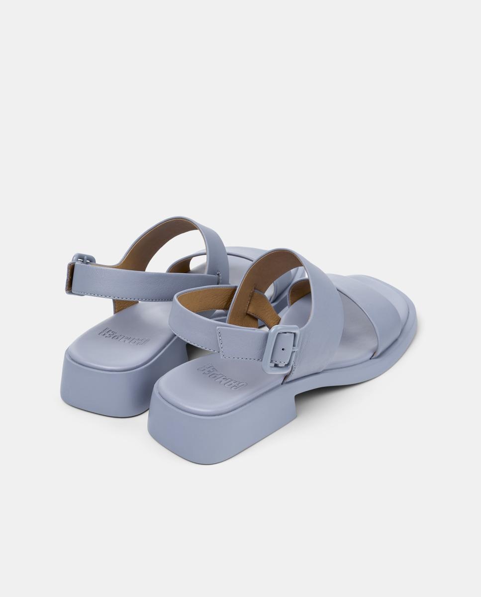 Sandalias de tacón de mujer de piel dana - Camper - Azul claro Azul claro-2