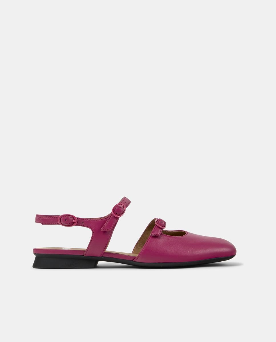 Sandalias planas de mujer casi myra con hebillas - Camper - Burdeos Burdeos-1