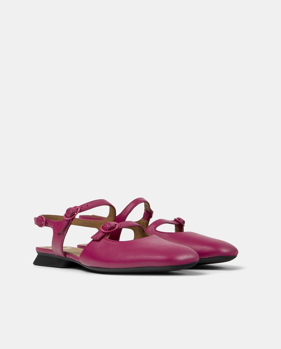 Sandalias planas de mujer casi myra con hebillas - Camper - Burdeos Burdeos-5