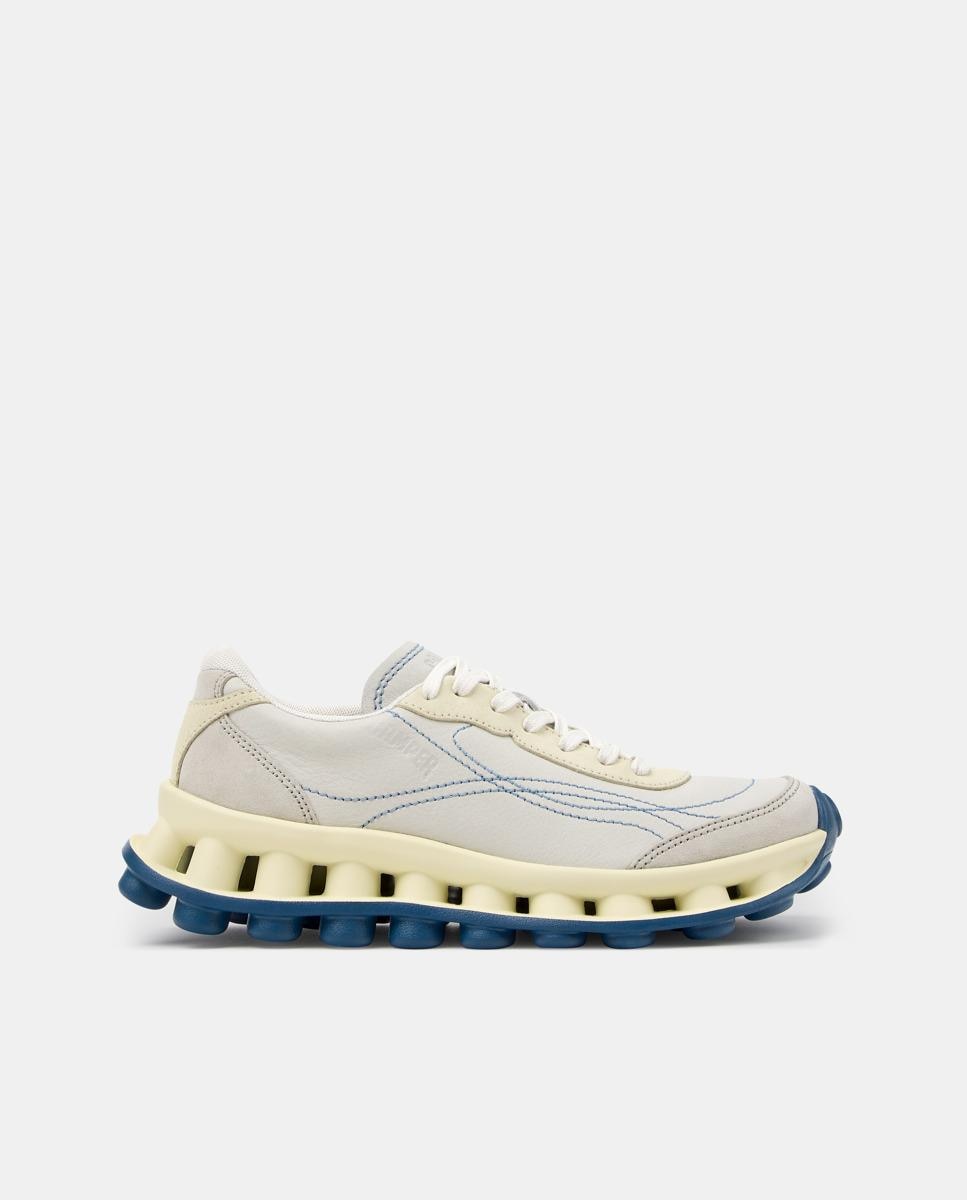Imagen 0 de Zapatillas de piel de mujer pelotissima by sunnei Blanco