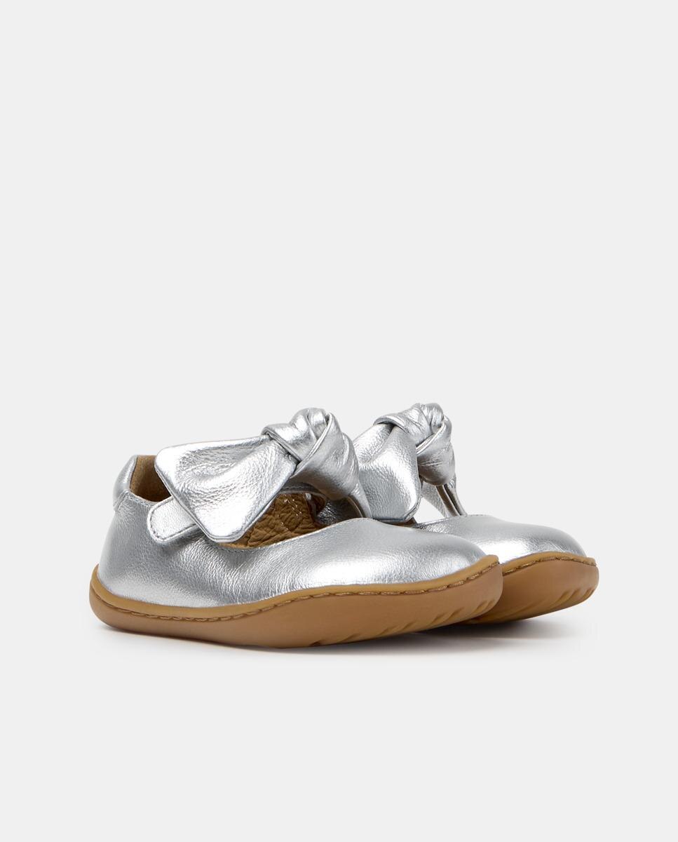 Bailarinas de bebé niña peu cami de piel - Camper - Gris Gris-2