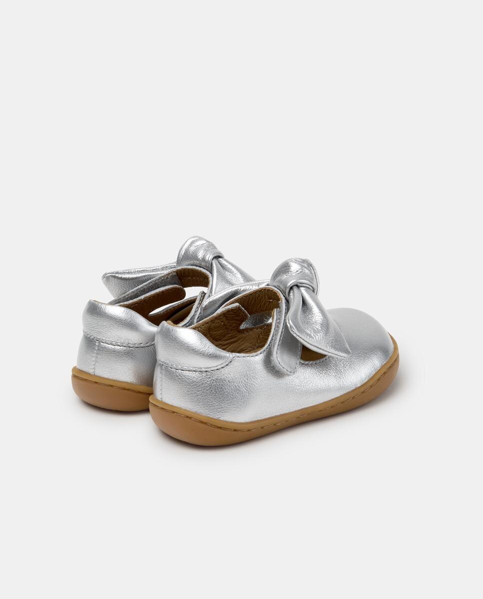Bailarinas de bebé niña peu cami de piel - Camper - Gris Gris-4