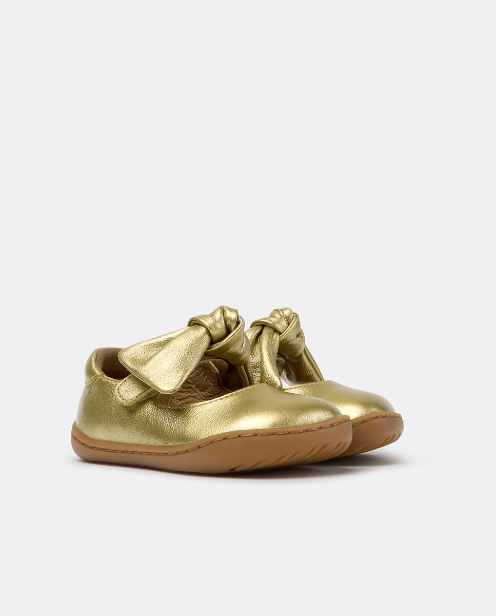 Bailarinas de bebé niña peu cami de piel - Camper - Dorado Dorado-2