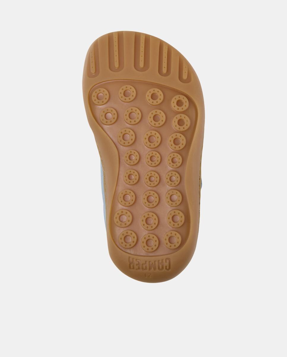 Zapatillas de piel de bebé niño peu path - Camper - Azul claro Azul claro-5