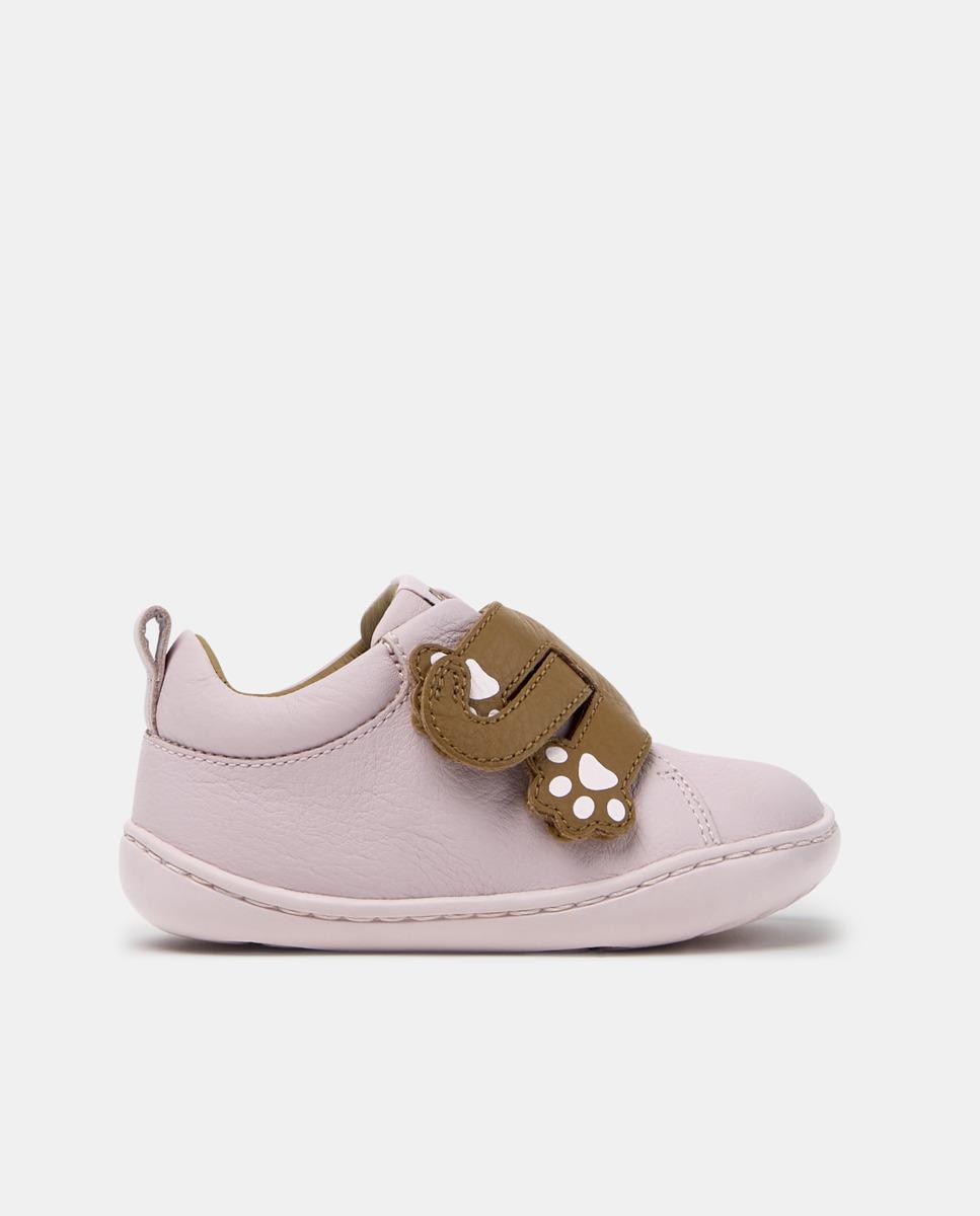 Imagen 0 de Zapatillas de piel de bebé niña peu cami Rosa