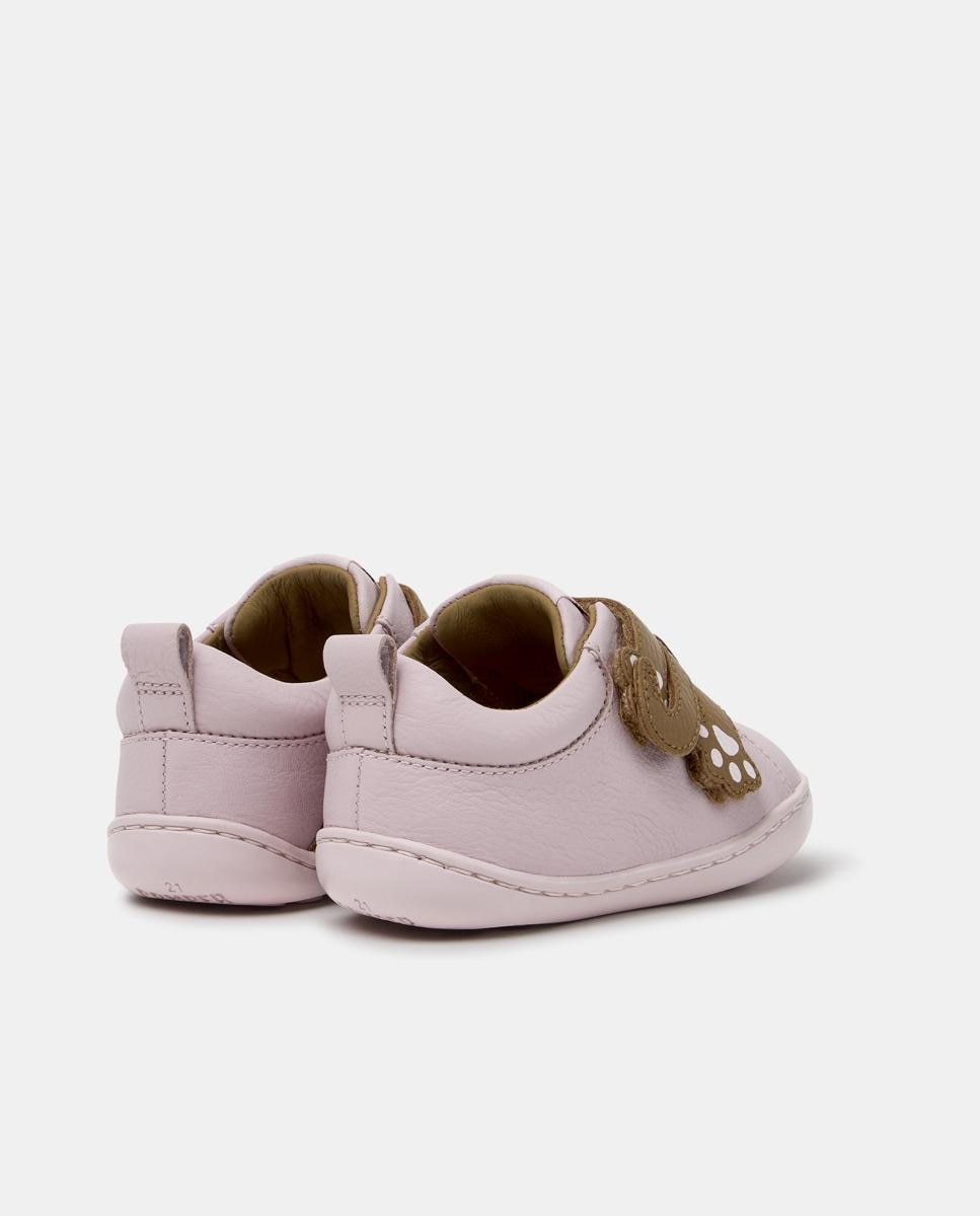 Zapatillas de piel de bebé niña peu cami - Camper - Rosa Rosa-4