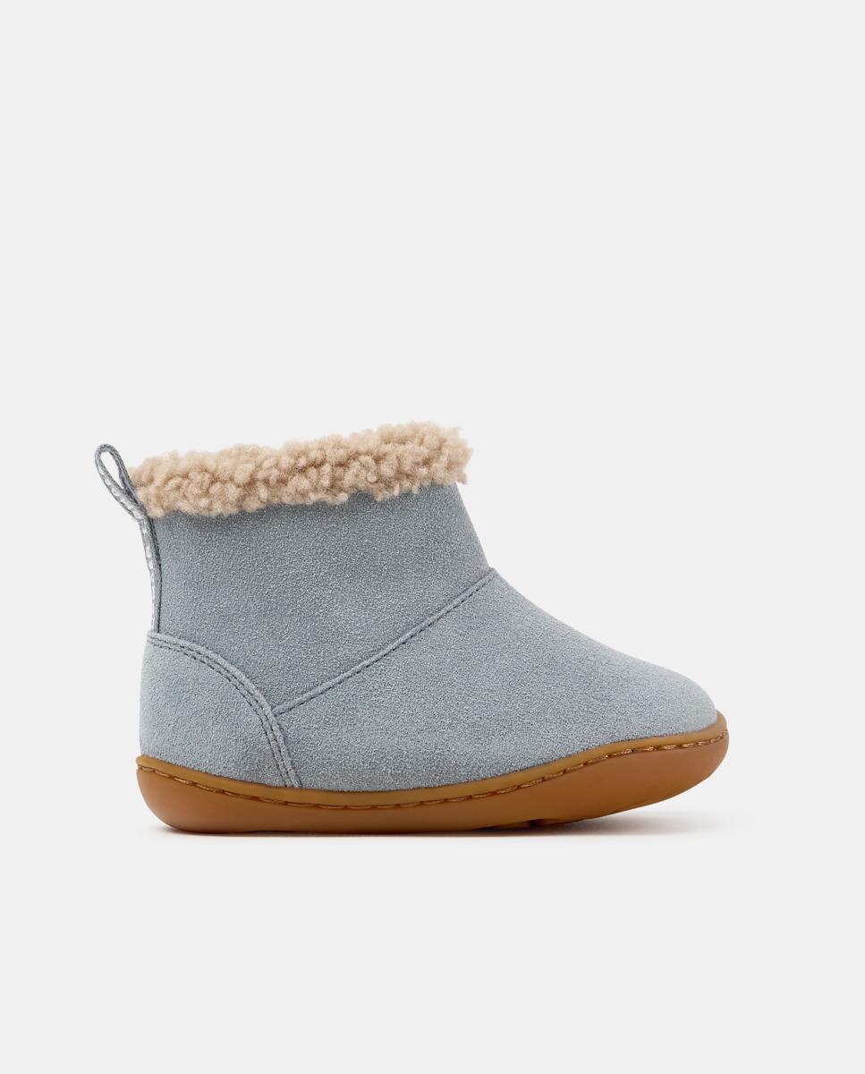Imagen 1 de Botines de bebé niña peu cami de piel - Camper - Azul Azul