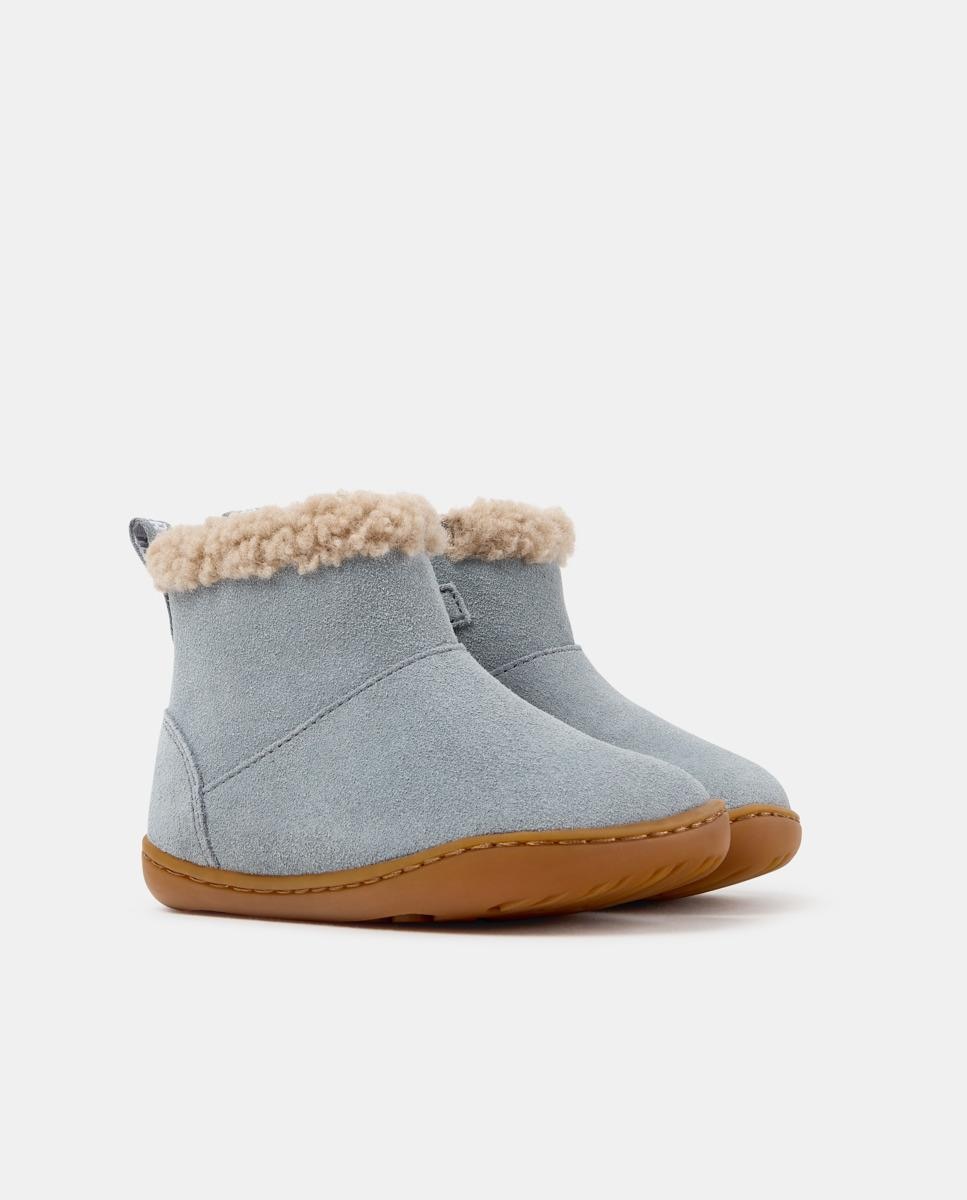 Imagen 2 de Botines de bebé niña peu cami de piel - Camper - Azul Azul