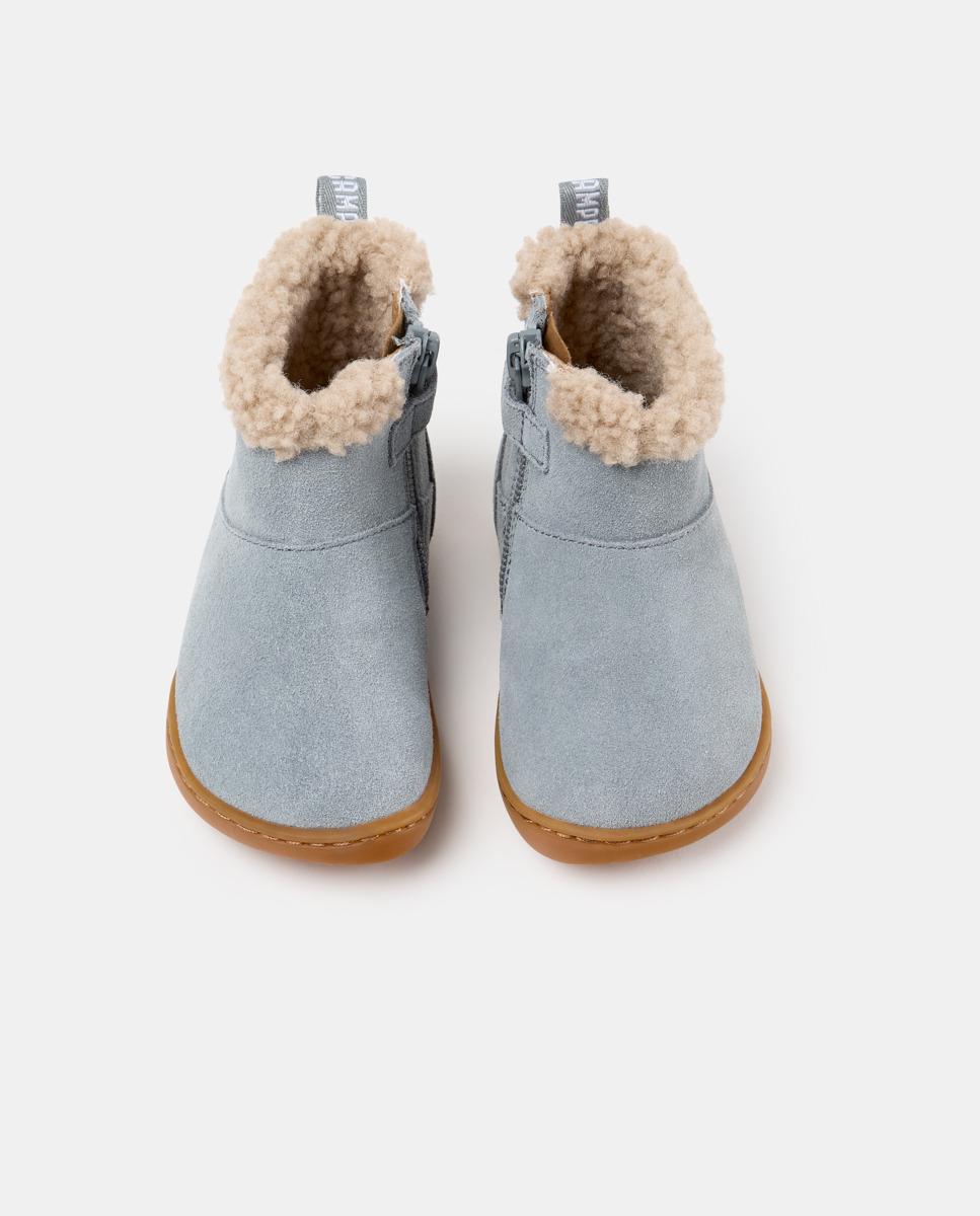 Imagen 3 de Botines de bebé niña peu cami de piel - Camper - Azul Azul