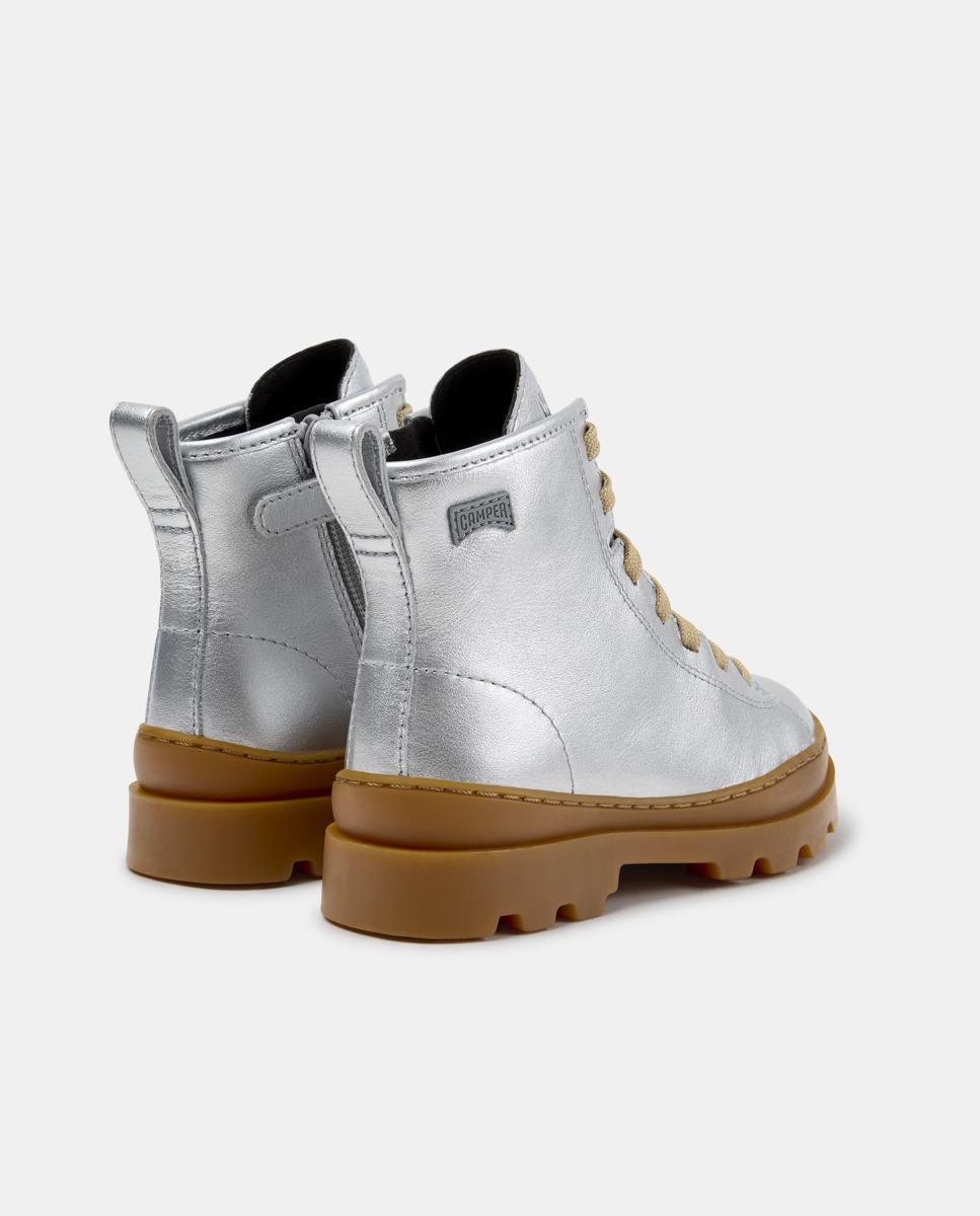 Botines de niño brutus twins de piel - Camper - Plata Plata-4