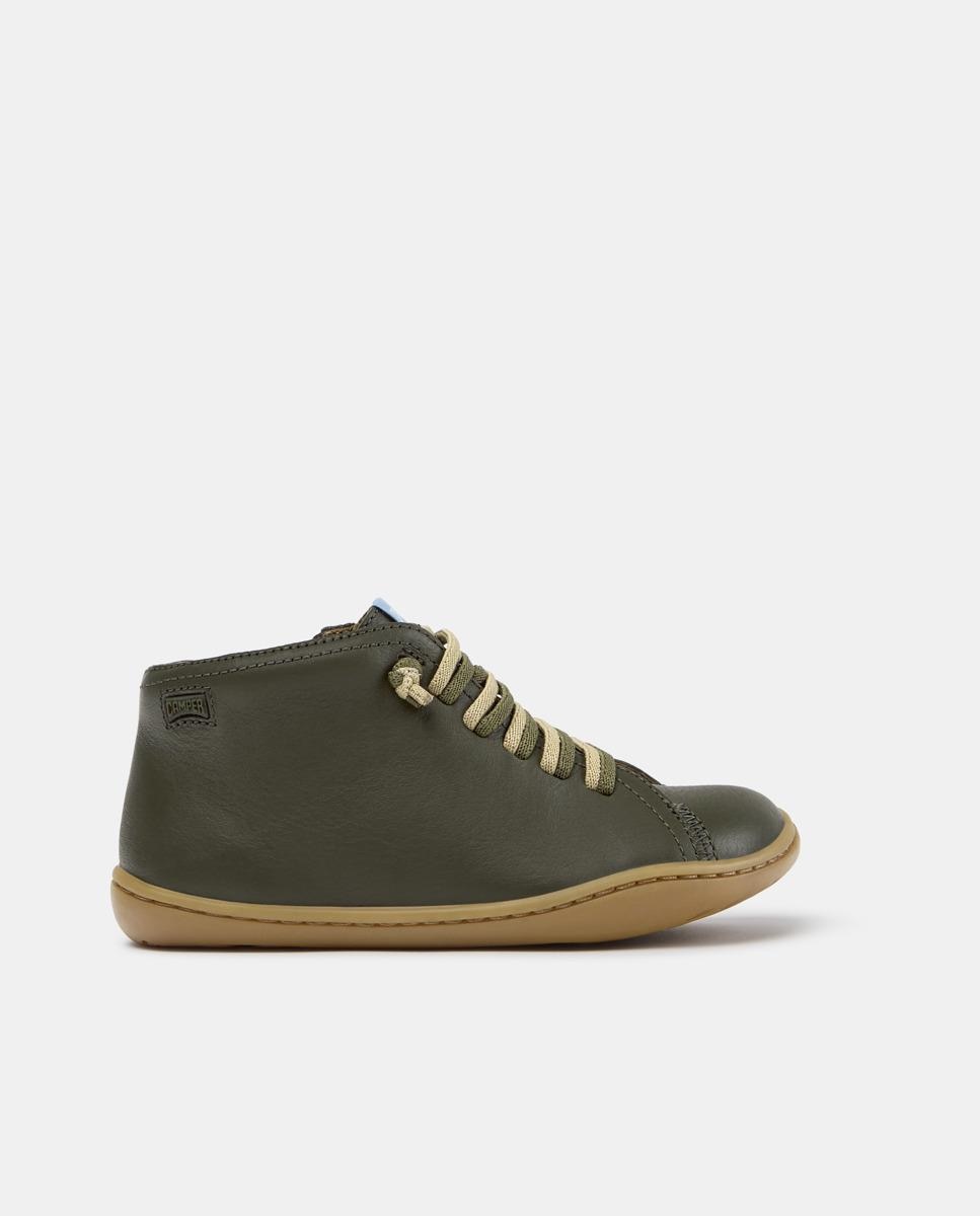 Zapatillas de piel de niño peu cami - Camper - Verde Verde-1