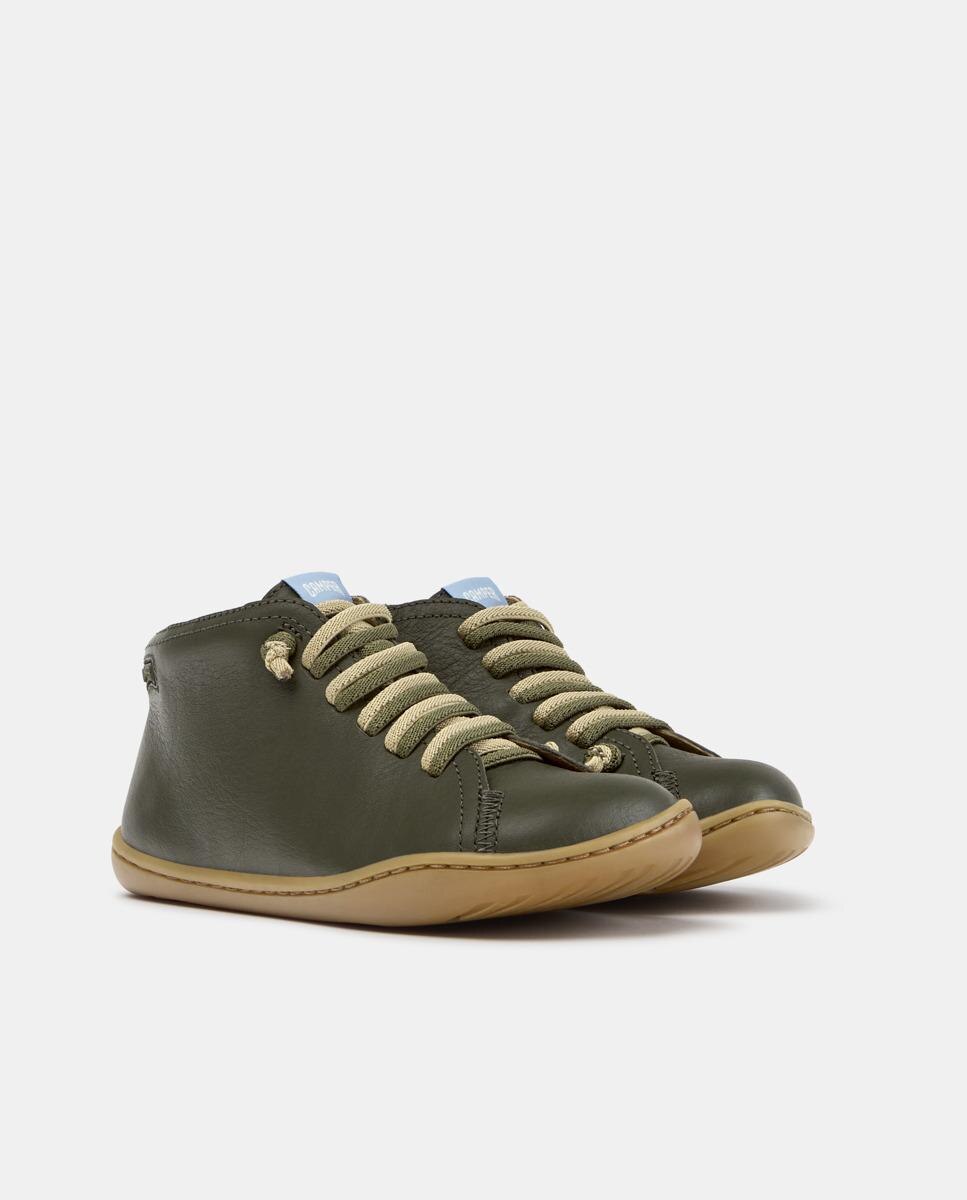 Zapatillas de piel de niño peu cami - Camper - Verde Verde-2